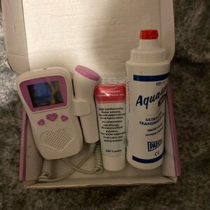 Pink and White Baby Heartbeat Monitor Set